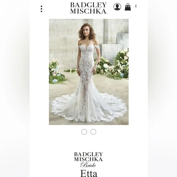 Badgley Mischka bride Etta dress - Picture 2 of 9